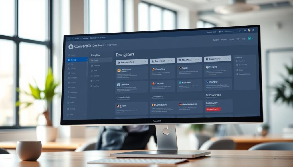 ConvertKit dashboard navigation