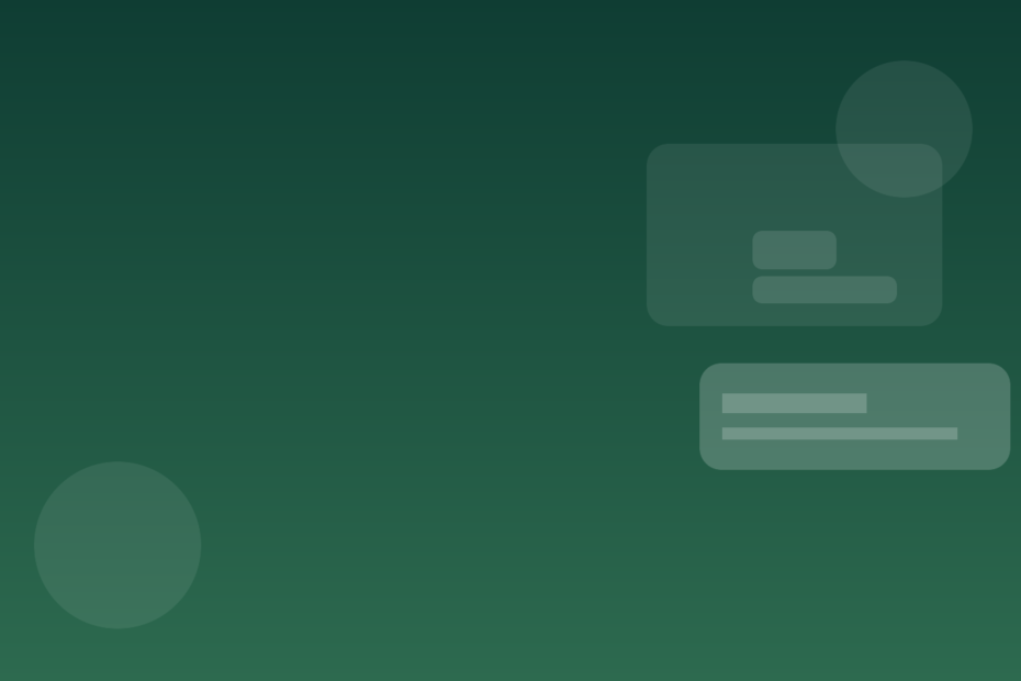 Abstract teal and green fintech illustration for Mercury Bank review