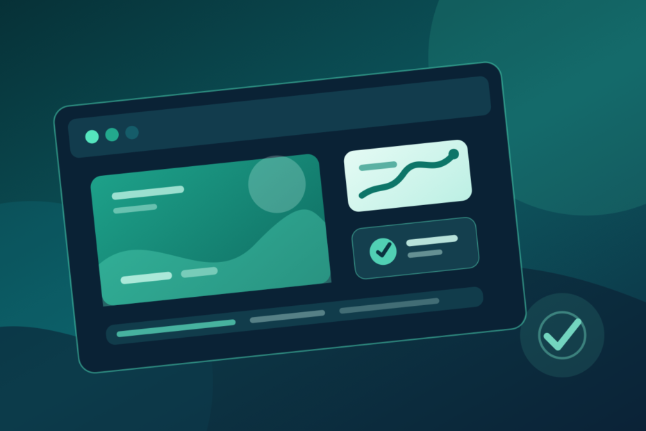 Bluevine review 2026 abstract teal business banking dashboard illustration